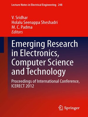 cover image of Emerging Research in Electronics, Computer Science and Technology